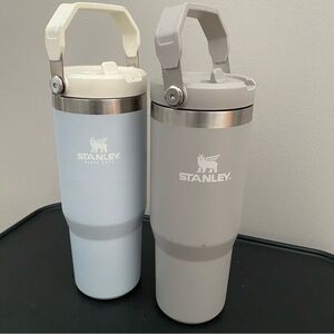 Stanley Water Bottles Ice Flow Tumblers Light Blue & Gray - 30 oz -  Set of 2